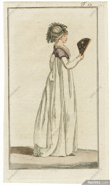 Journal des Luxus und der Moden 1799 n°13 Hand-colored engraving