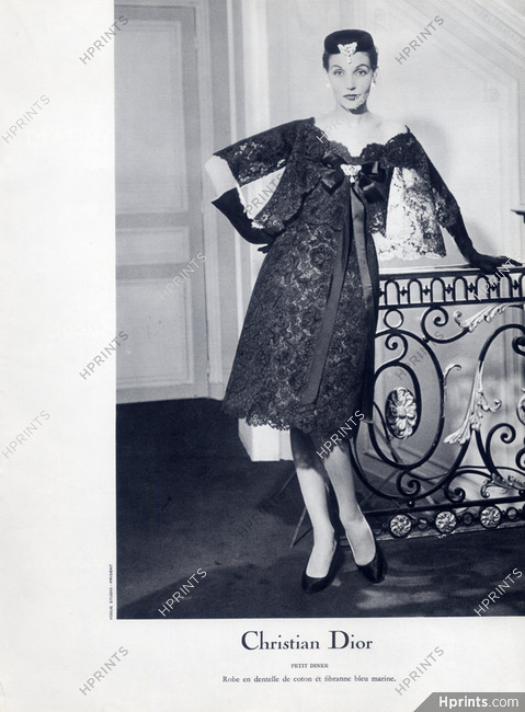 Christian Dior - Yves Saint-Laurent (première collection) été 1958 Dinner lace Dress