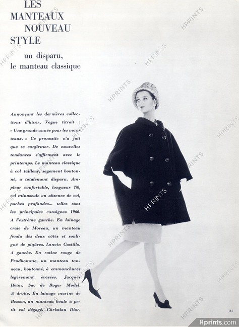 Yves Saint-laurent 1960 Manteau-boule Photo
