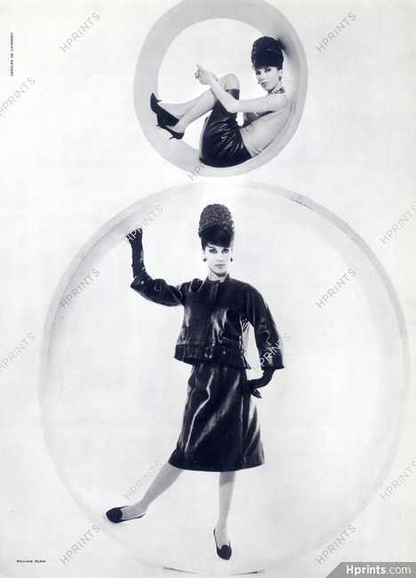 Christian Dior - Yves Saint-laurent 1960 Photo William Klein
