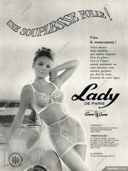 1952 Vintage Women's Lady LOV-E Lace Bra Brassiere Ad
