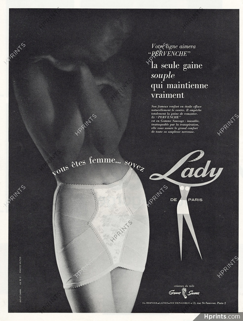 Lady (Lingerie) 1964 Girdle, Photo Vilter — Advertisement