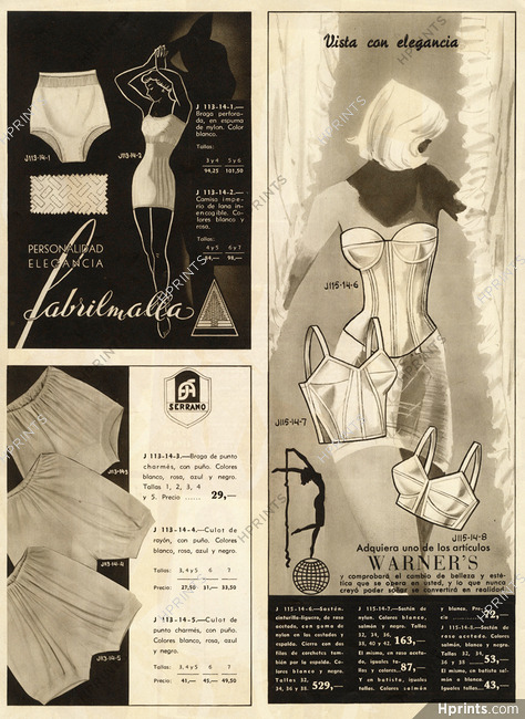 1956 Ad Vintage Warnerette Girdles Warner's Foundation Garment Underwe –  Period Paper Historic Art LLC