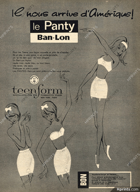 Teenform Ban-Lon Panty 1960