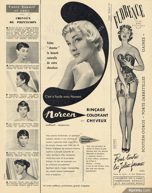 1955 Miriam Gate's women's padded bra for small bustline vintage fashion ad