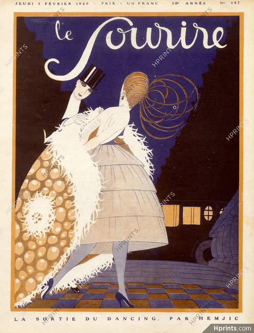 Hemjic 1920 La sortie du Dancing, Evening Gown