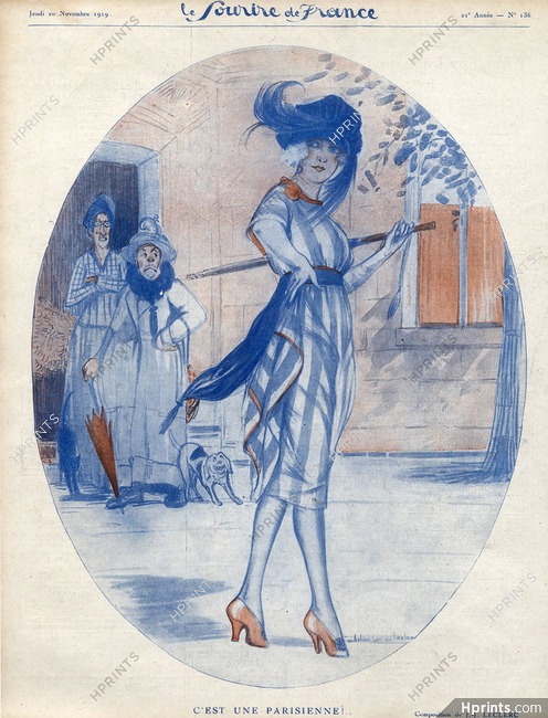 Jacques (Julien) Leclerc 1919 Elegant Parisienne