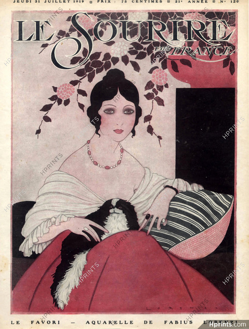 Lorenzi 1919 "Le Favori", Elegant, Pekingese Dog