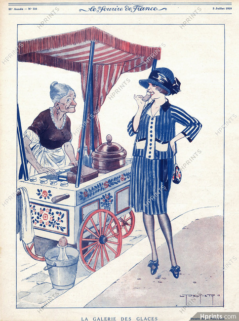 Louis Peltier 1919 "La galerie des glaces" icecream