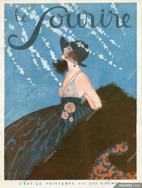 Géo Gaumet 1920 Elegant Parisienne, Spring dress