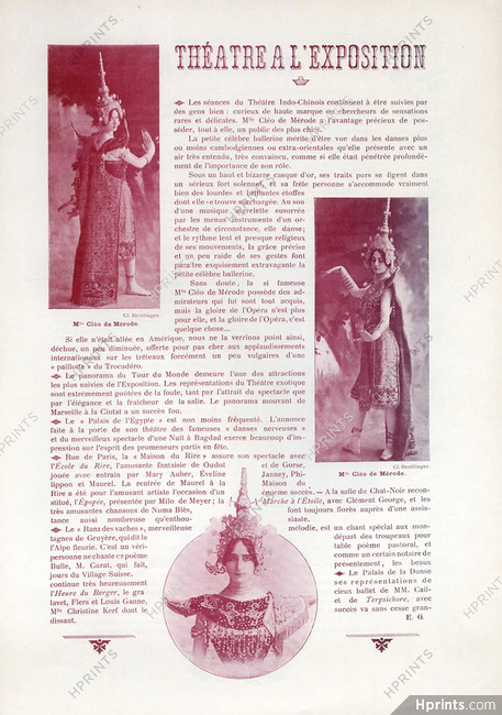 Cléo De Mérode 1900 Photo Reutlinger, traditional costumes and dances of Cambodia