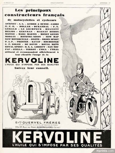 Kervoline 1928 Victoire De Samothrace, Piermar