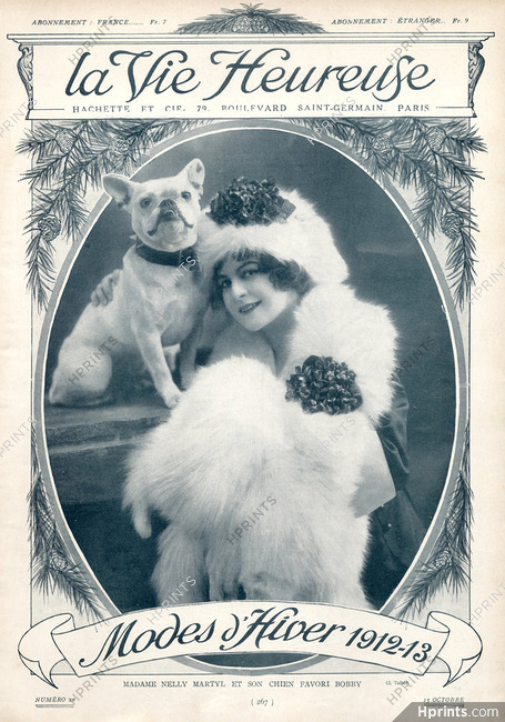 Nelly Martyl 1912 French Bulldog
