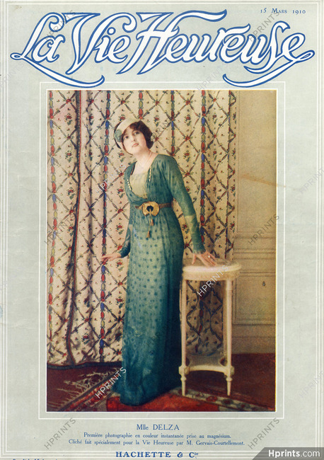 Monna Delza 1910 Fashion Photography, Evening Gown, Photo M. Gervais-Courtellemont.