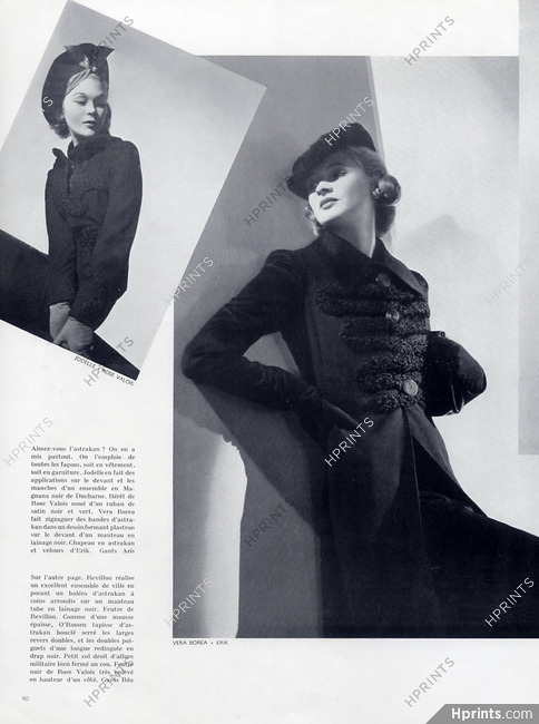 Véra Boréa & Jodelle 1937 Erik, Rose Valois (Hats)