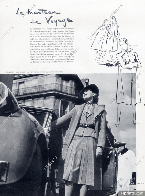 Véra Boréa 1939 Photo Arik Nepo, Hermès (bagages)