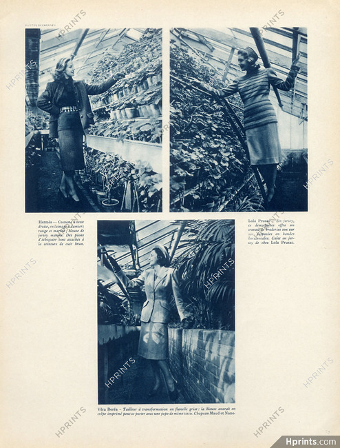 Hermès / Lola Prusac, Véra Boréa 1947 Photo Seeberger