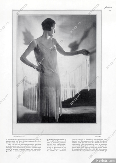 Madeleine Vionnet (Couture) 1927 Photo Paul O'Doyé