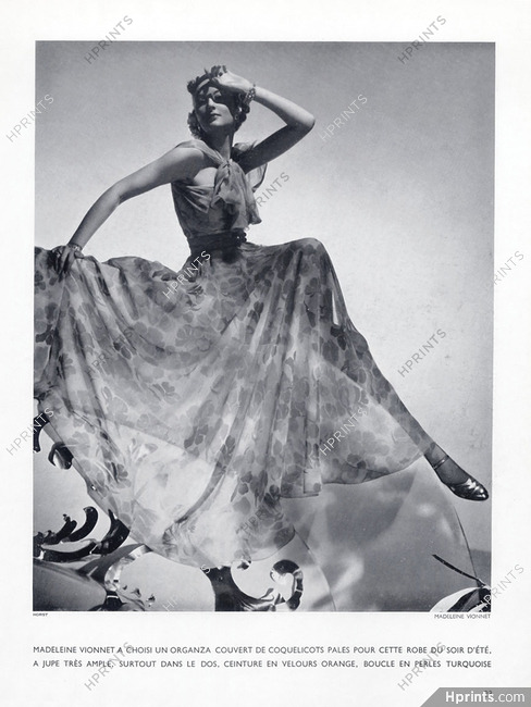 Madeleine Vionnet 1936 Photo Horst, Evening Gown