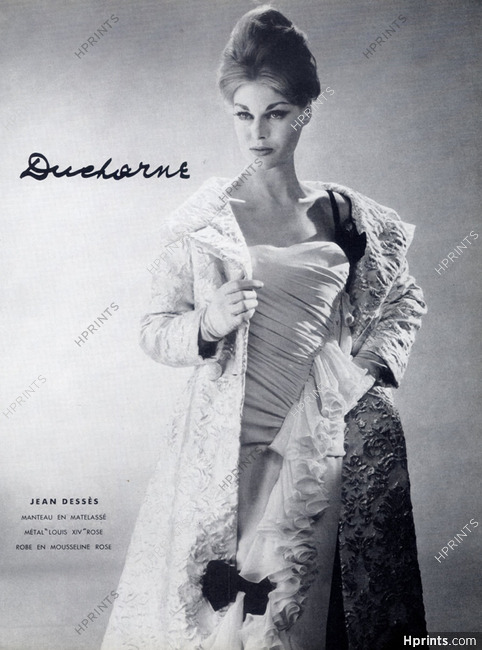 Jean Dessès (Couture) 1962 Ducharne, Evening Gown