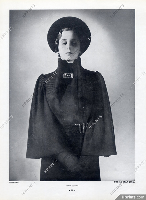 Lucile Manguin (Couture) 1935 Photo Joffé