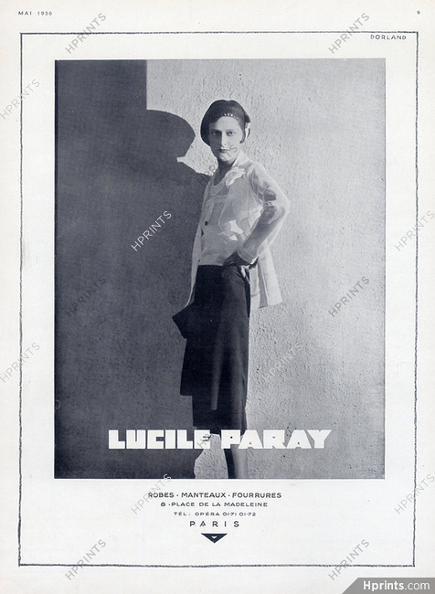 Lucile Paray (Couture) 1930