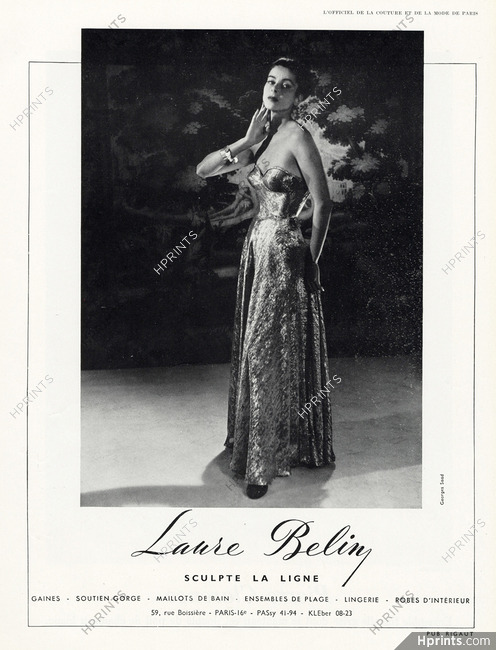 Laure Belin (Lingerie) 1952 Photo Saad