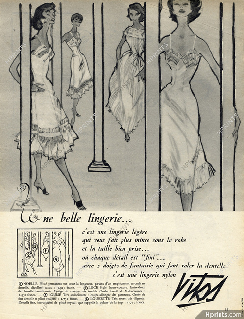 Vitos (Lingerie) 1955 Nightgown