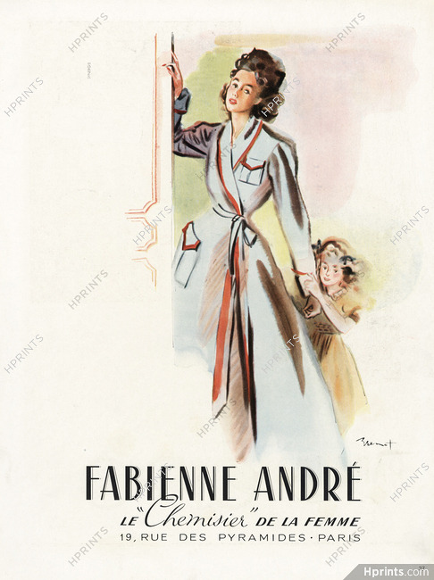 Fabienne André 1945 Chemisier, Brénot