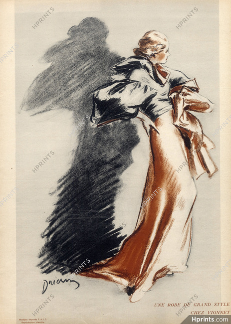 Madeleine Vionnet 1934 Une Robe de Grand Style, Etienne Drian