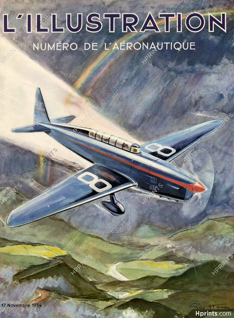 Geo Ham 1934 L'Illustration Cover, Aéronautique