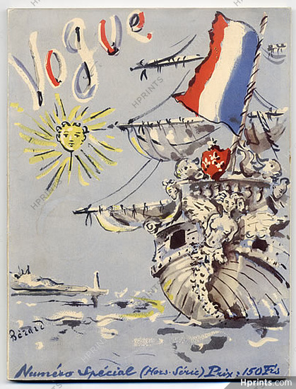 Vogue Paris 1945 Numéro Spécial Libération, Christian Bérard Robert Doisneau Gruau Benito