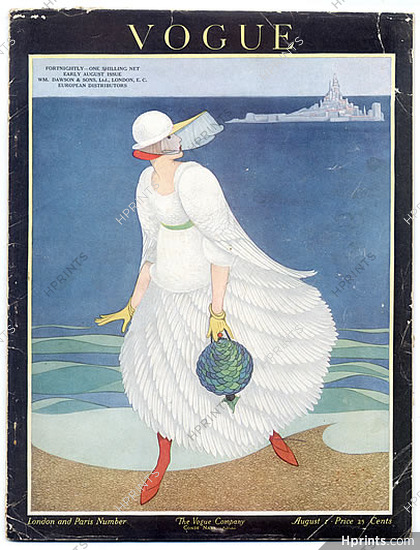 Vogue UK 1916, August 1, London and Paris Number, George Plank