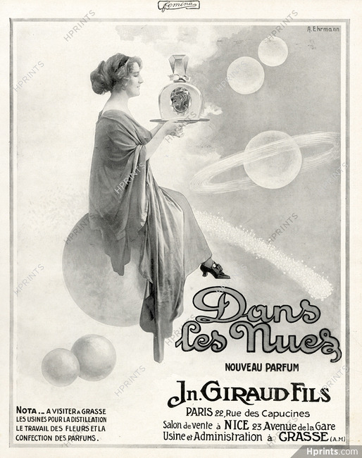 Giraud Fils (Perfumes) 1912 Dans les Nues, A. Ehrmann