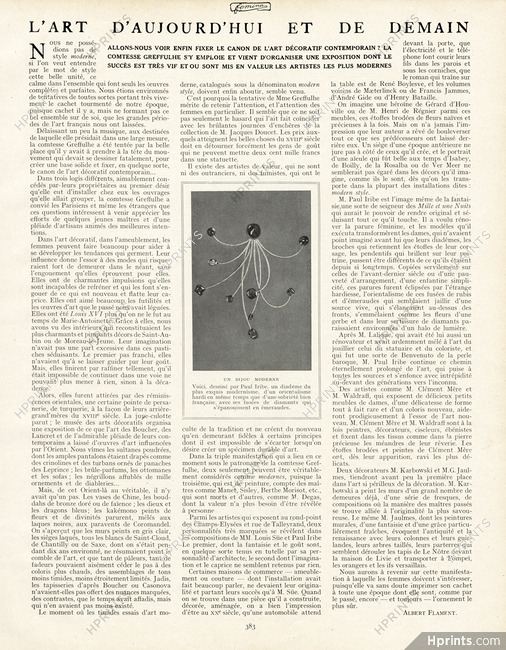 L'Art d'Aujourd'hui et de Demain, 1912 - Un Bijou Moderne dessiné par Paul Iribe, Texte par Albert Flament