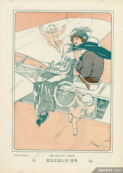 Koister 1910 "Les Jeux du Coeur" Airplane, Lover