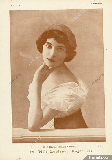 Mlle Lucienne Roger 1910 Photo Bert