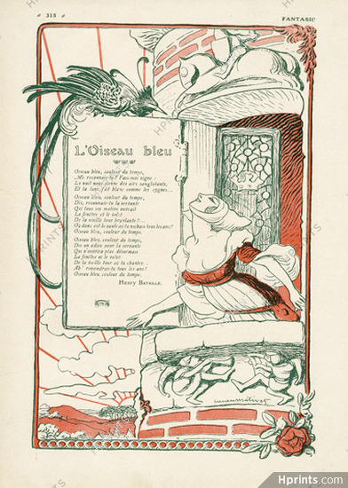L'Oiseau Bleu, 1909 - Lucien Métivet, Texte par Henry Bataille