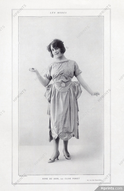 Elise Poret (Couture) 1920 Photo Félix