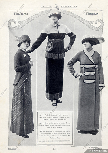 Germaine Bongard (Couture) 1913 Photo Manuel Frères