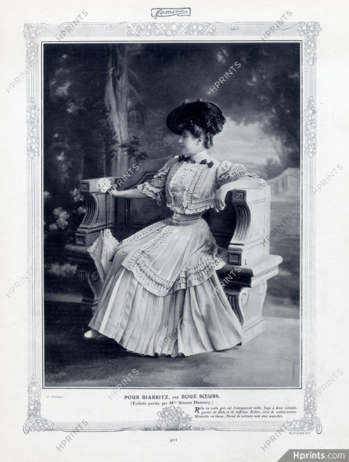 Boué Soeurs 1905 Simone Damaury, Photo Reutlinger (Studio)