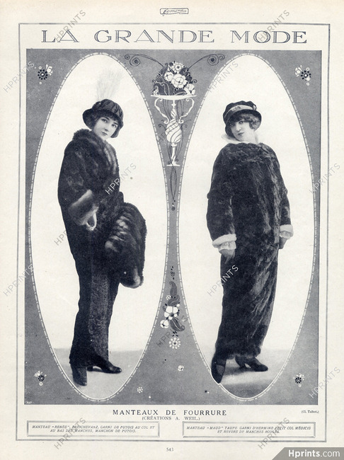 Weil (Fur Coat) 1913 Photo Talbot