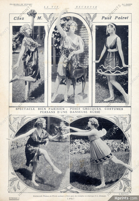 Thamara de Wirsky 1912 Russian Dancer, Persian Costume, at Paul Poiret