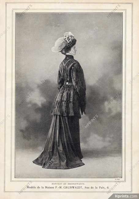 Grunwaldt 1907 Photo Félix, Fur Jacket