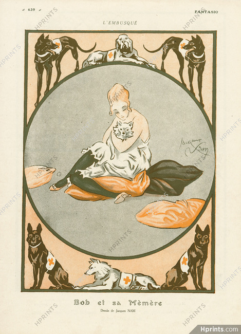 Jacques Nam 1916 ''Bob et sa Mèmère'', Dogs