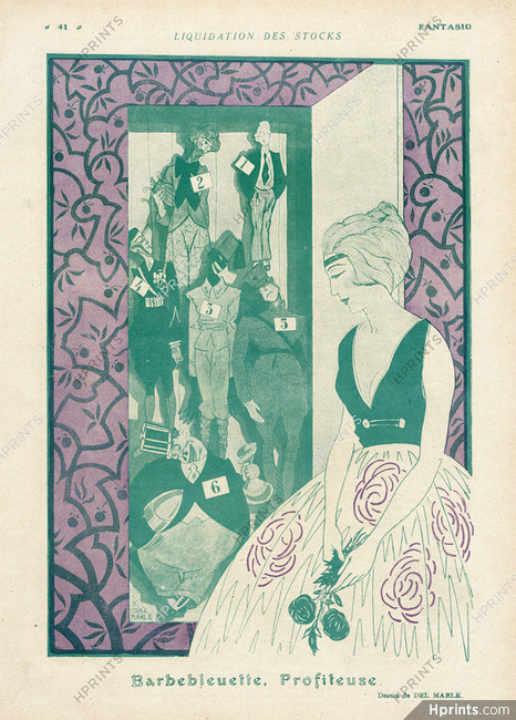 Barbebleuette, Profiteuse, 1920 - Del Marle Puppets