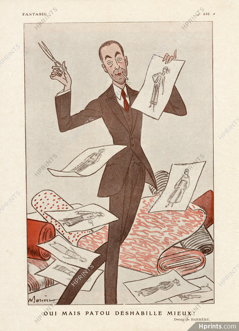 Barrère 1924 Jean Patou, Caricature