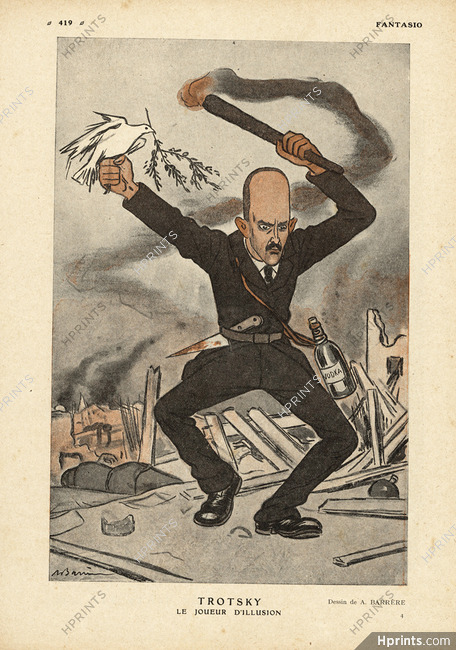 Adrien Barrère 1918 Trotsky, Joueur d'Illusions
