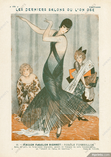 Armand Vallée 1926 Evening Gown, Madeleine Vionnet, Fitting