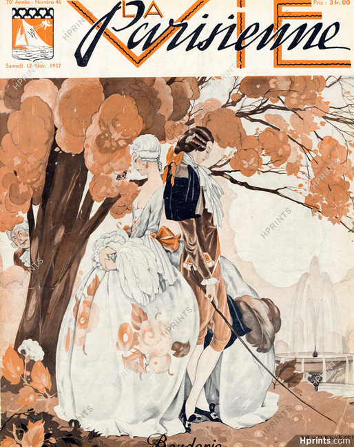 Umberto Brunelleschi 1932 Bouderie, La Vie Parisienne cover
